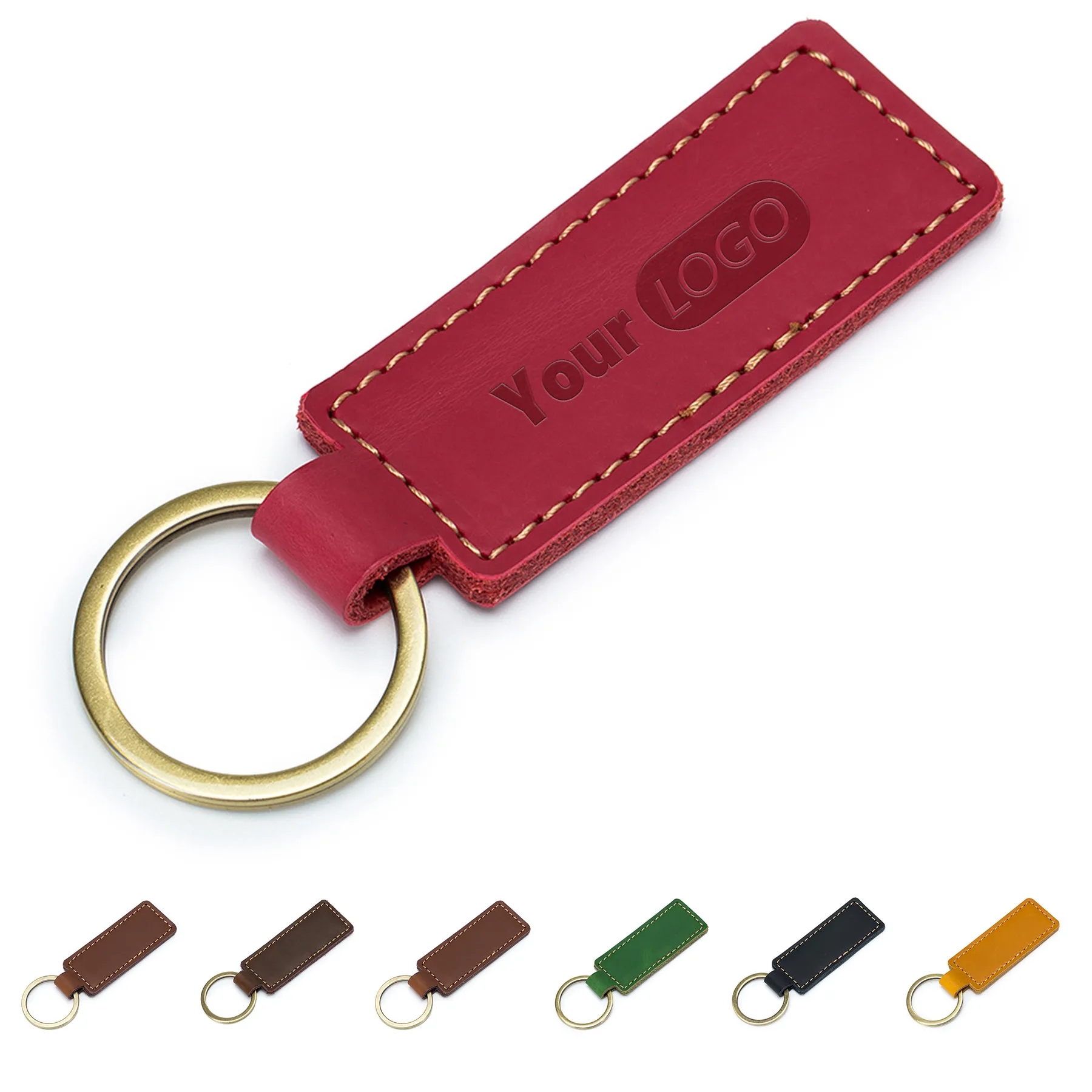 Leather Pendant Keychain 8