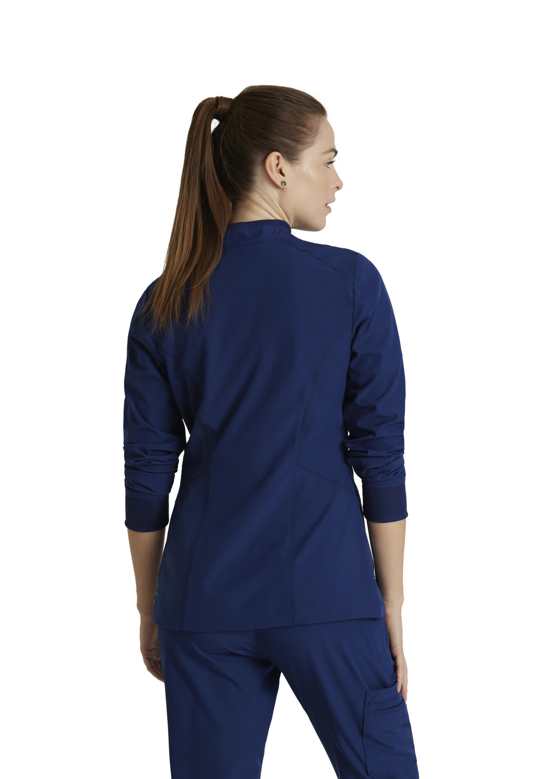 Barco One - Women's Four-Pocket Zip-Up Venture Warm-Up Scrub Jacket 5