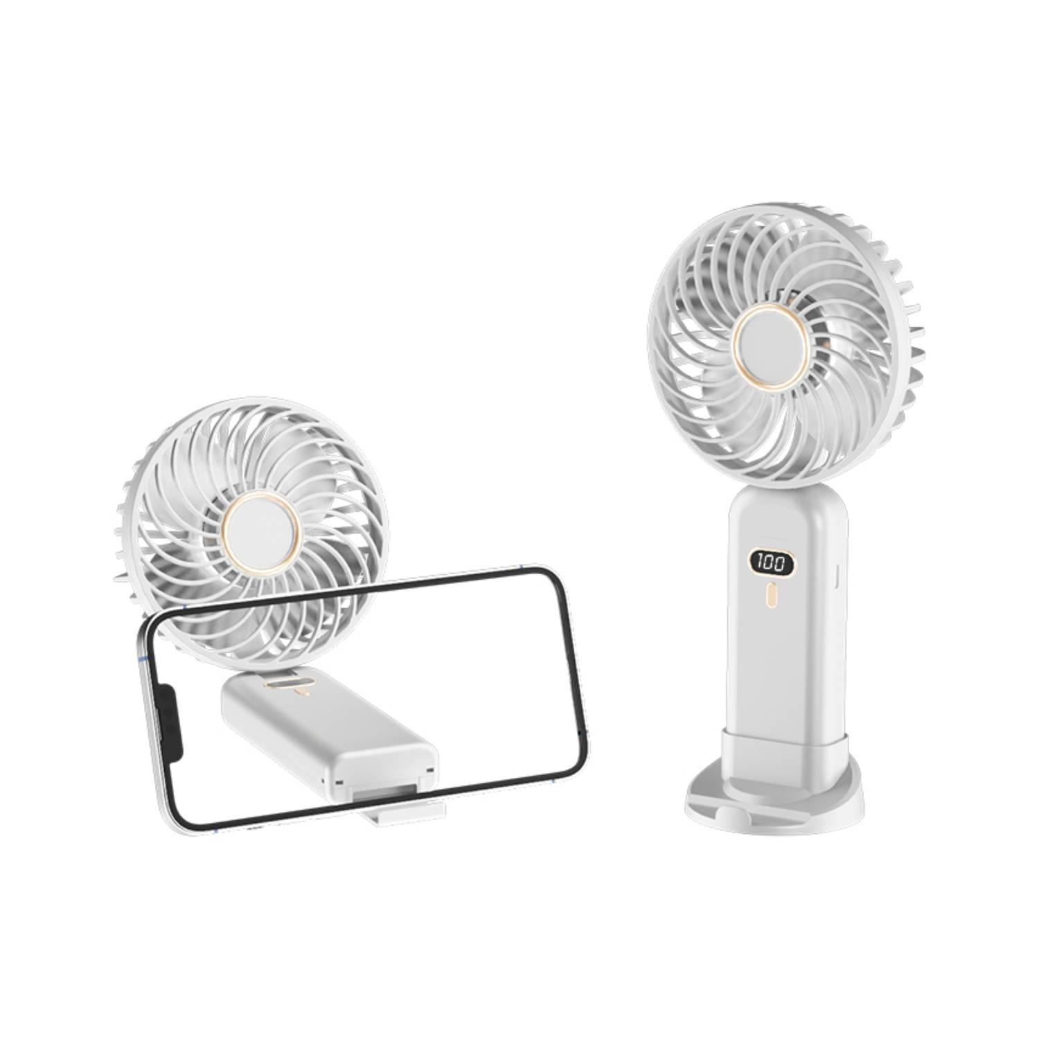 Digital Foldable Handheld Fan with Phone Stand 6