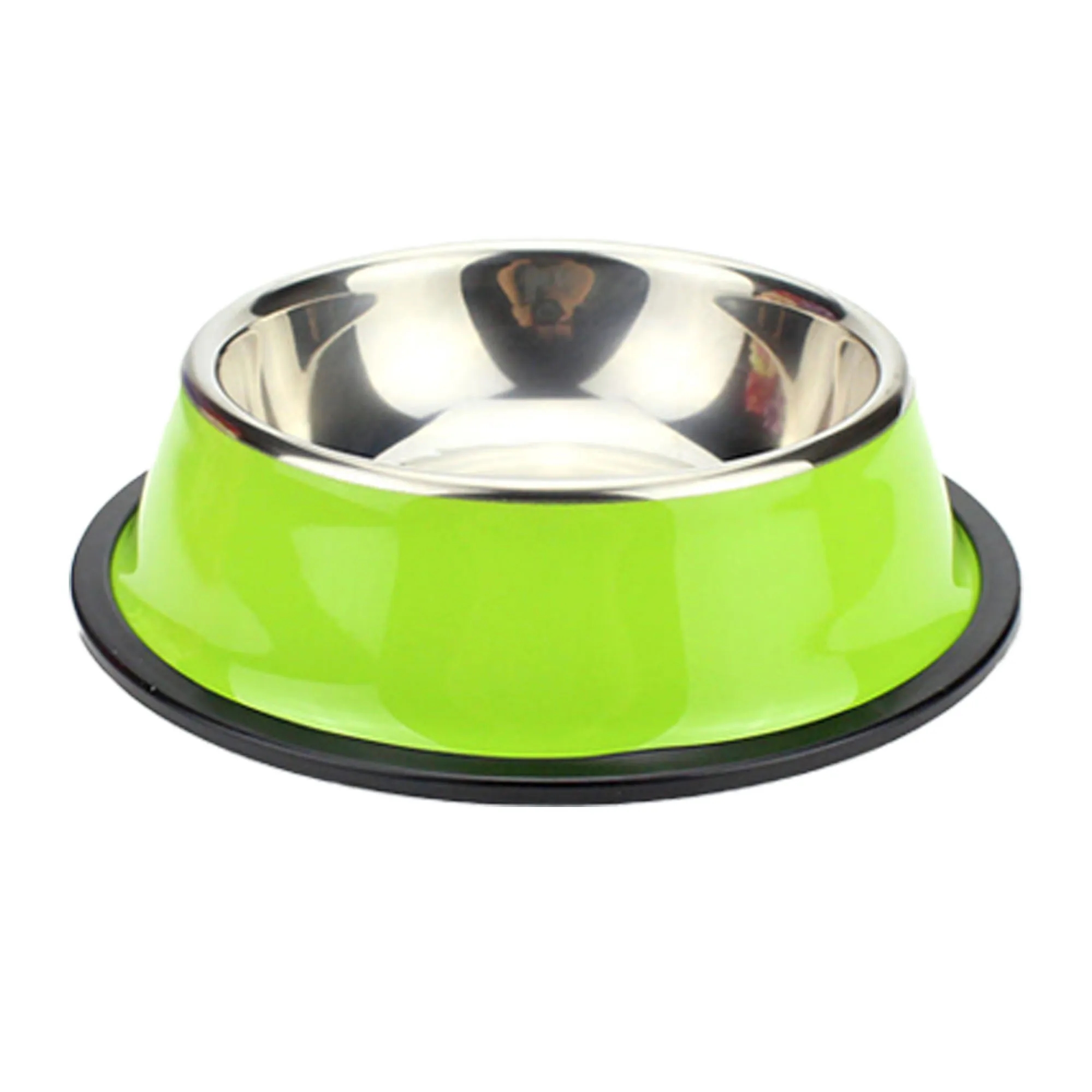 Basic Colorful Steel Pet Treat Bowl Food Tray 4