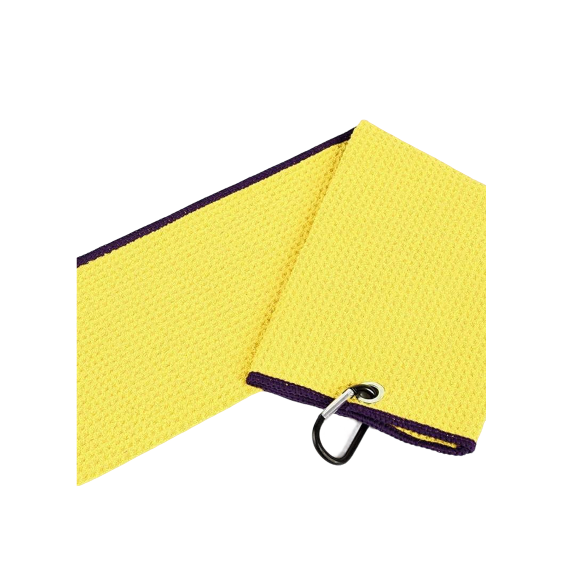 Waffle Microfiber Golf Towel With Carabiner 12 x 12 12