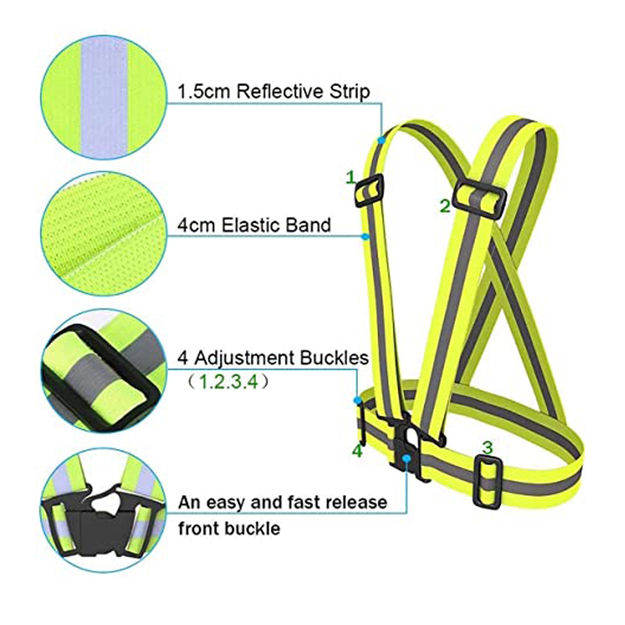 Adjustable Safety Reflective Vest 3