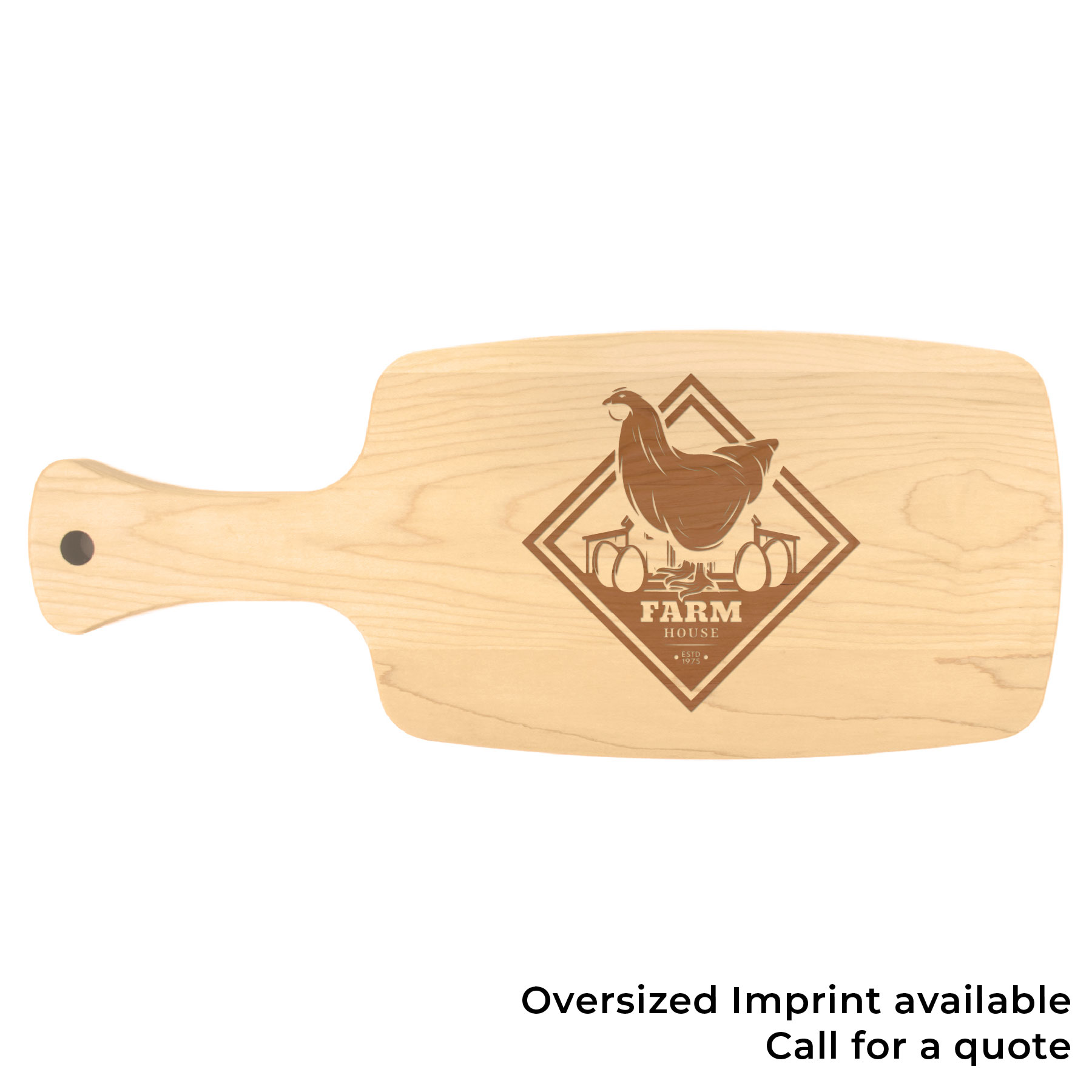6" x 14 1/2" Maple Paddle Cutting Board 5
