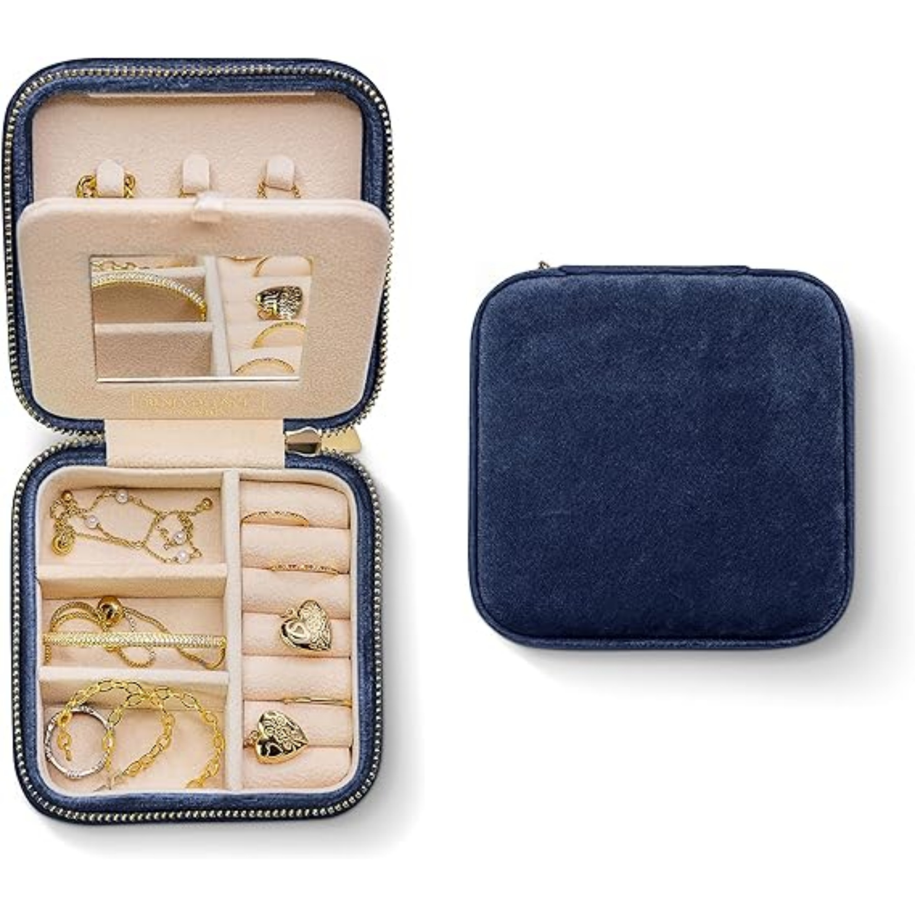 Plush Velvet Travel Jewelry Box 4