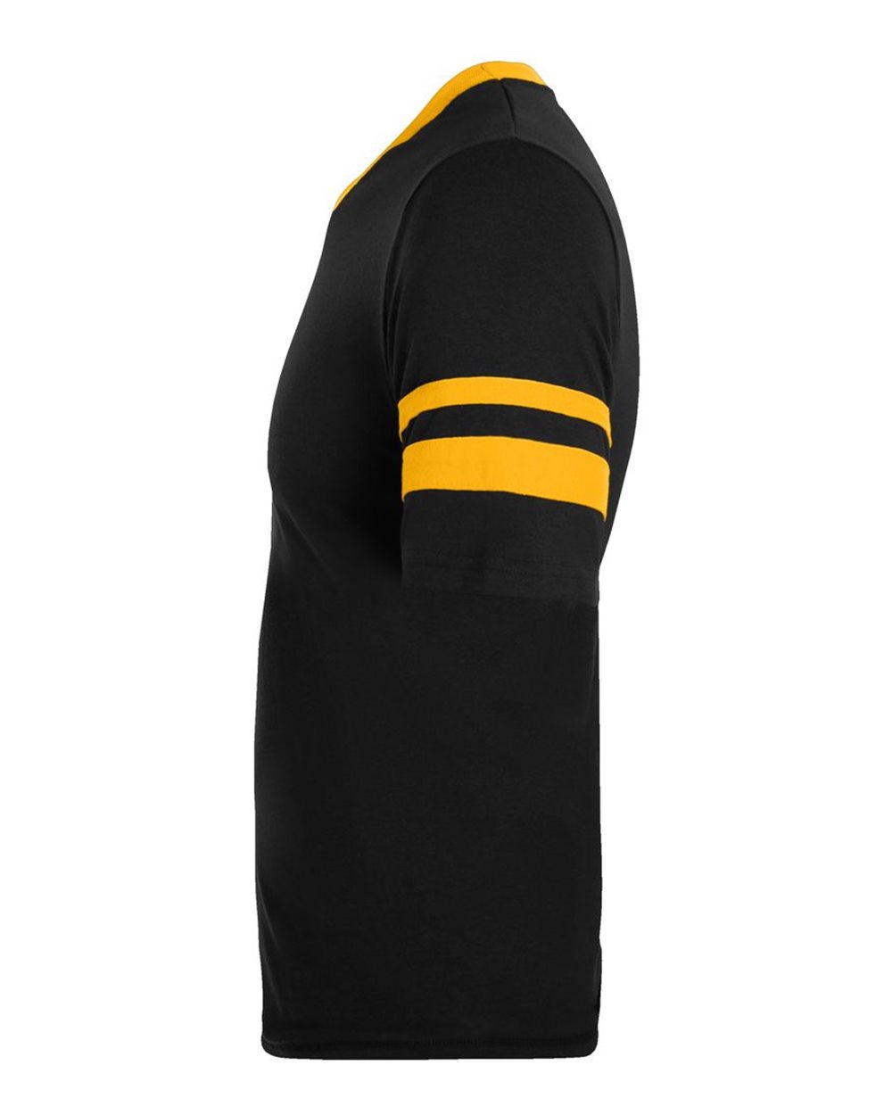V-Neck Jersey with Striped Sleeves - 360 22