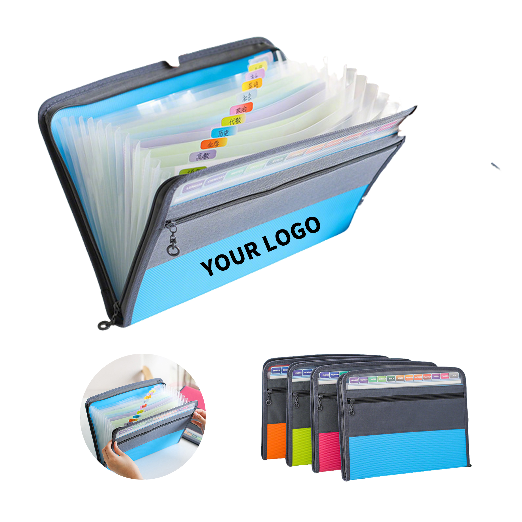 A4 Accordion Expanding File Folder With Multiple Pockets 2