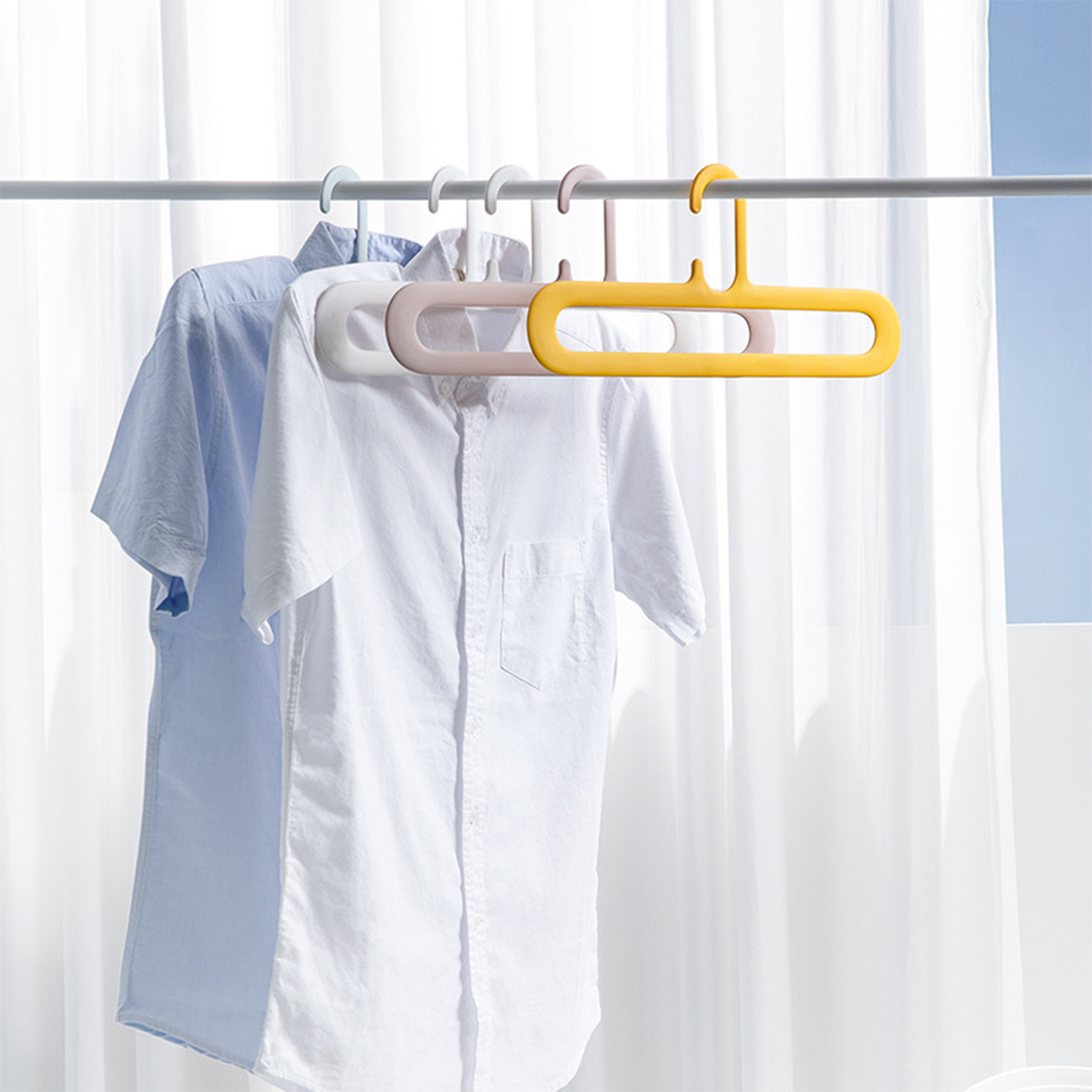 Plastic Multi Functional Anti Slip Clothes Hanger 5