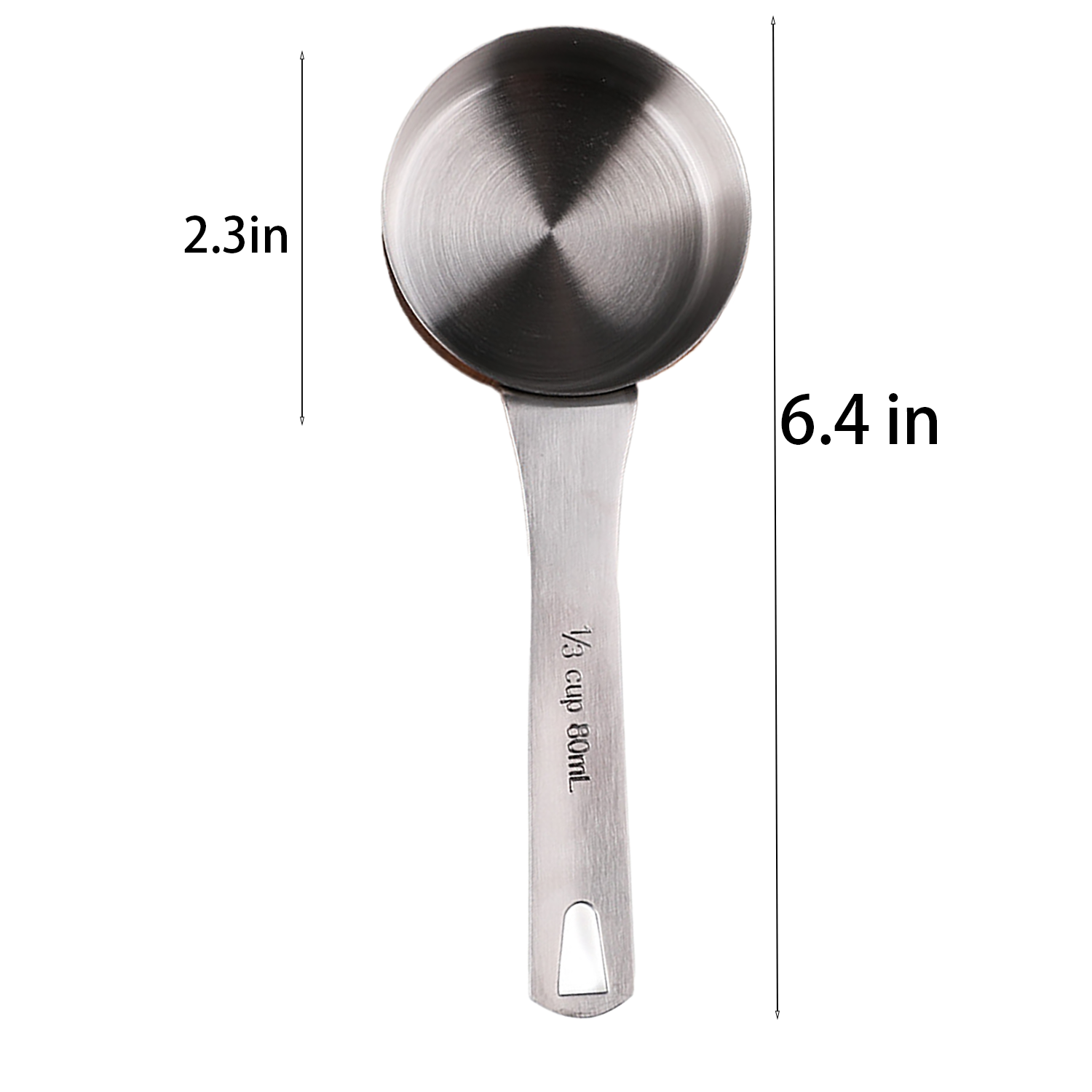 Stainless Steel Coffee Powder Scoop w/ Scale 3