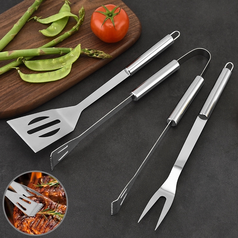 Camping Barbecue Grill Tools Set 3Pcs 5