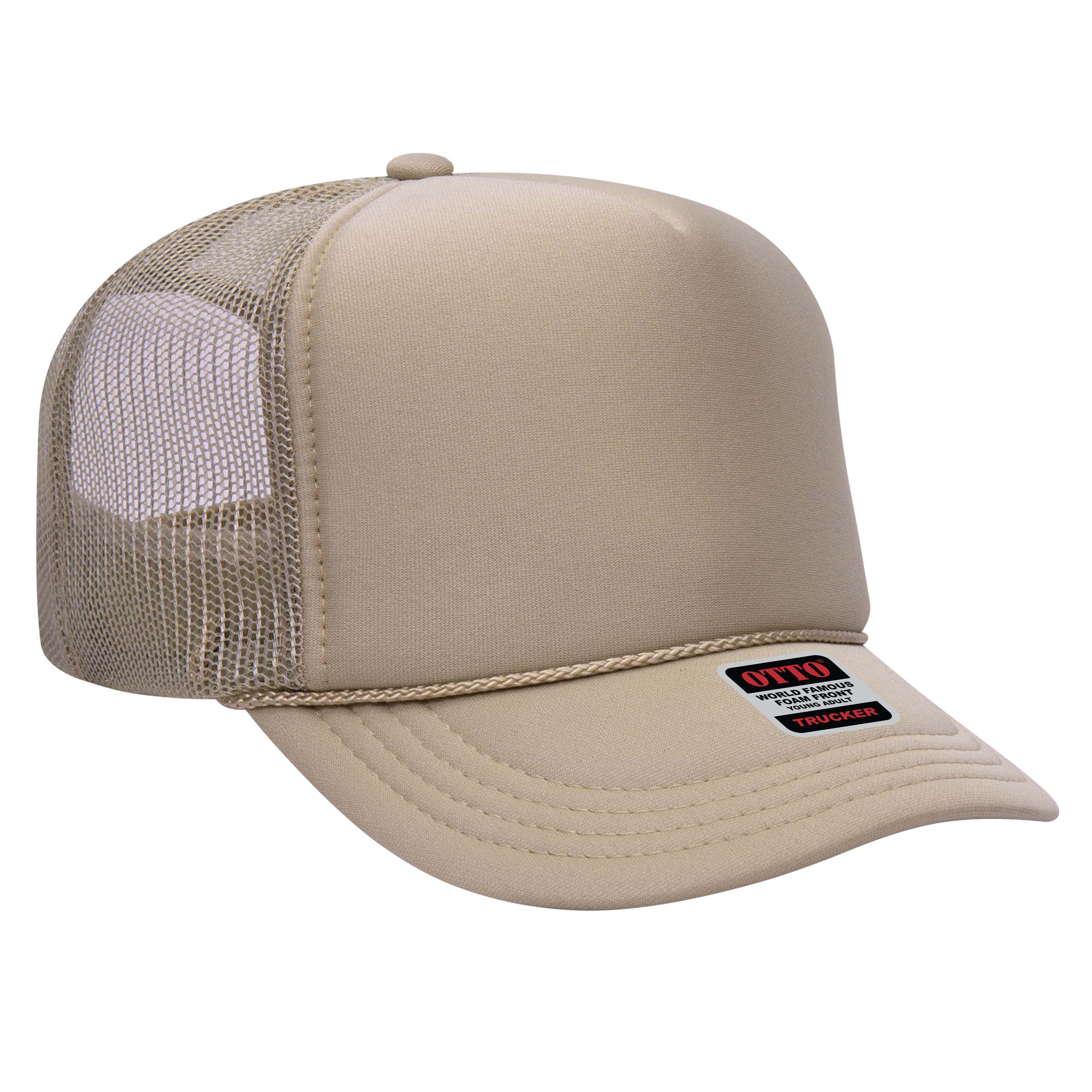 OTTO CAP® 5 Panel High Crown Mesh Back Trucker Hat 95
