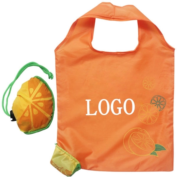 Orange Shape Foldable Shopping Bag 3