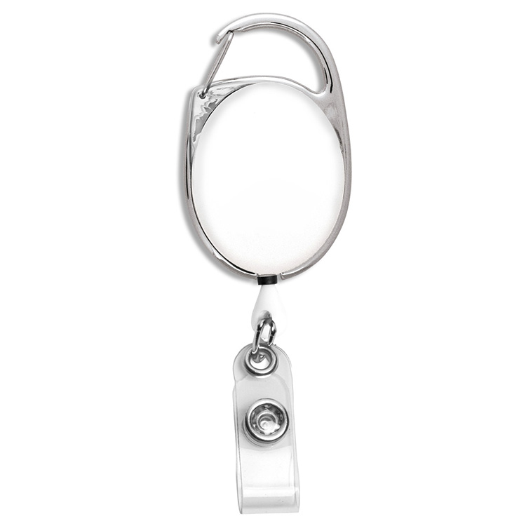 "Oberlin PI" 30" Cord PhotoImage ® Full Color Imprint* Retractable Carabiner Style Badge Reel and Ba 5