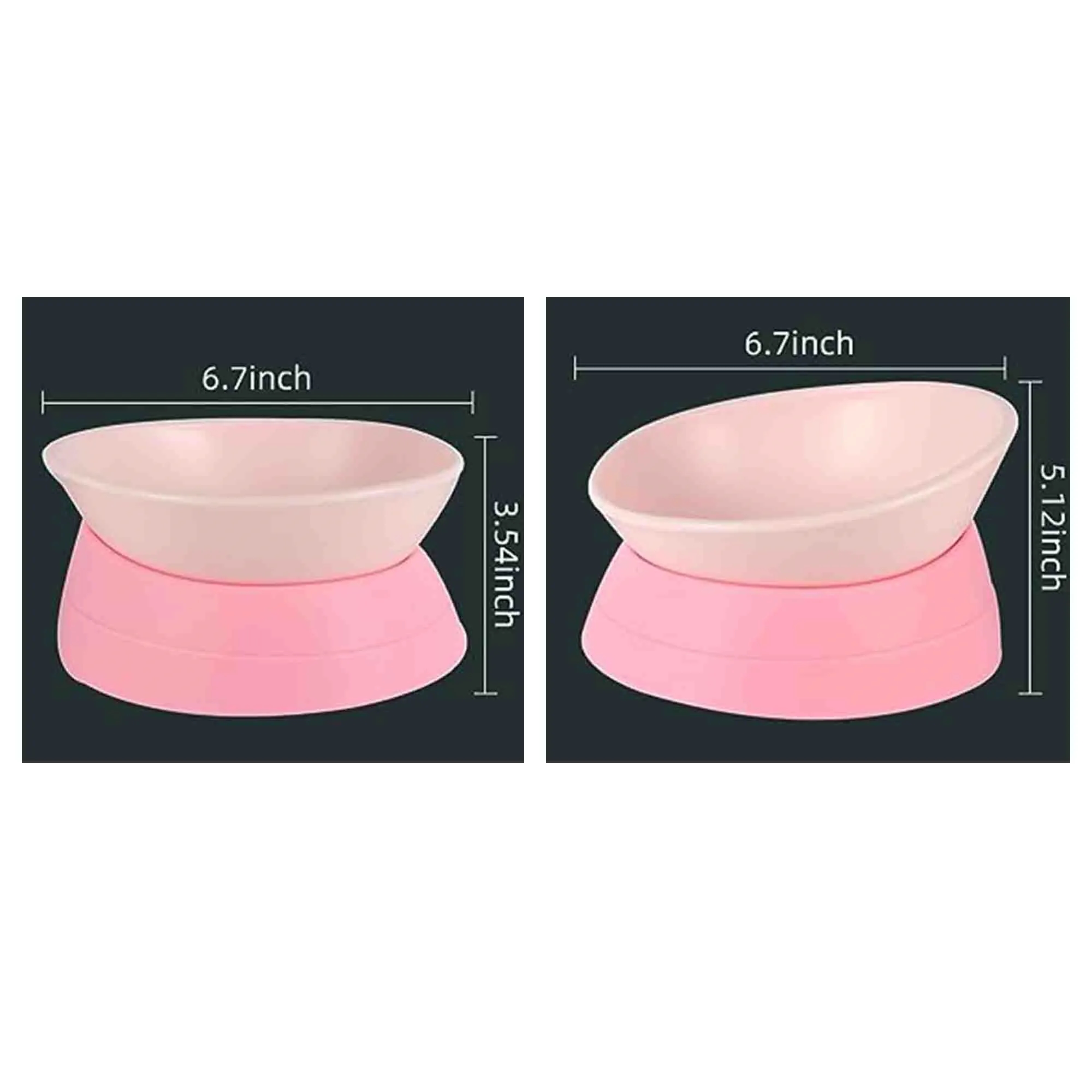 Inclined Pet Feeder Slope Base Tilt Bowl 2
