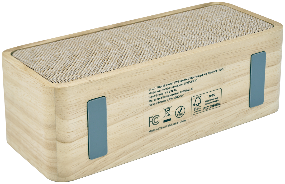 Urban Peak® 10W TWS FSC Wood Wireless Speaker 6