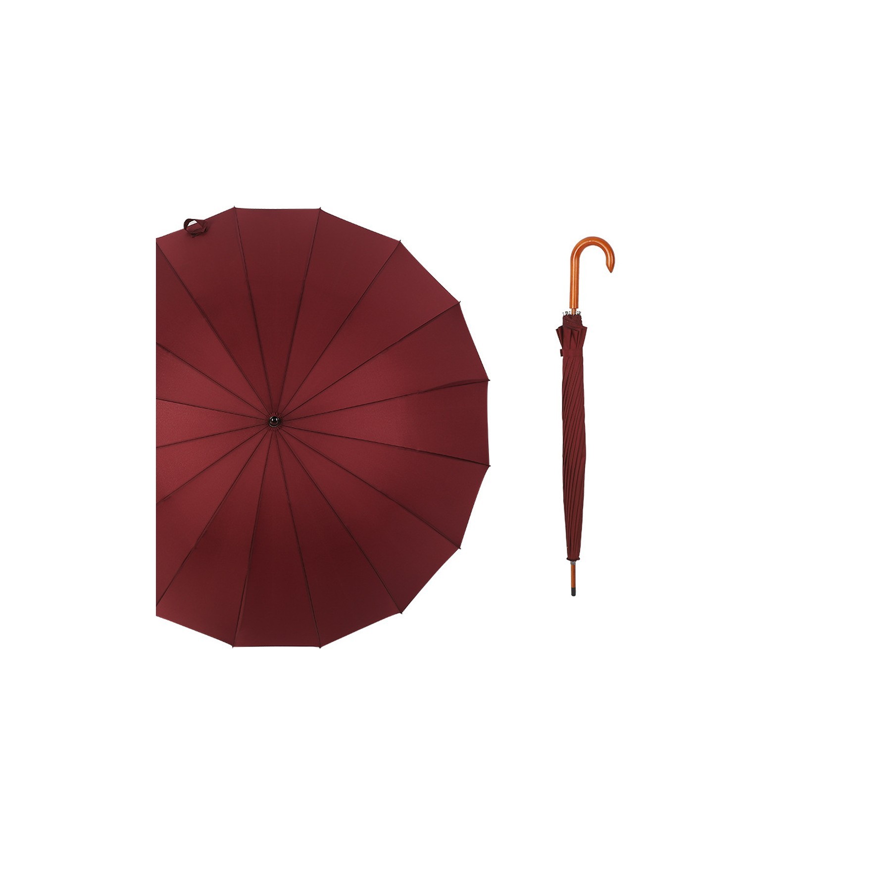 16 Ribs Auto Open Rain Umbrellas 2