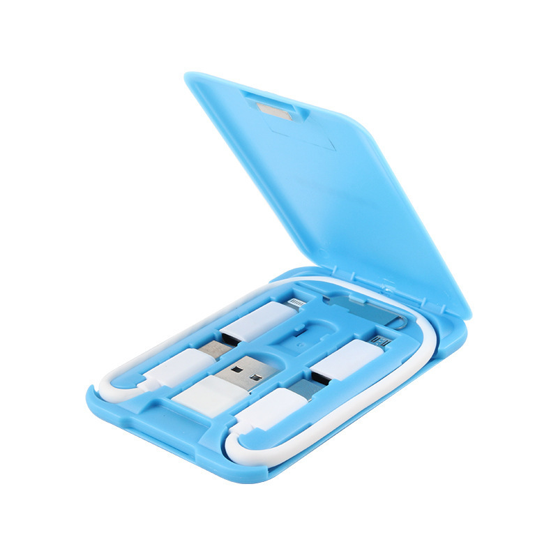 Multifunctional charging data cable business card holder storage box 8