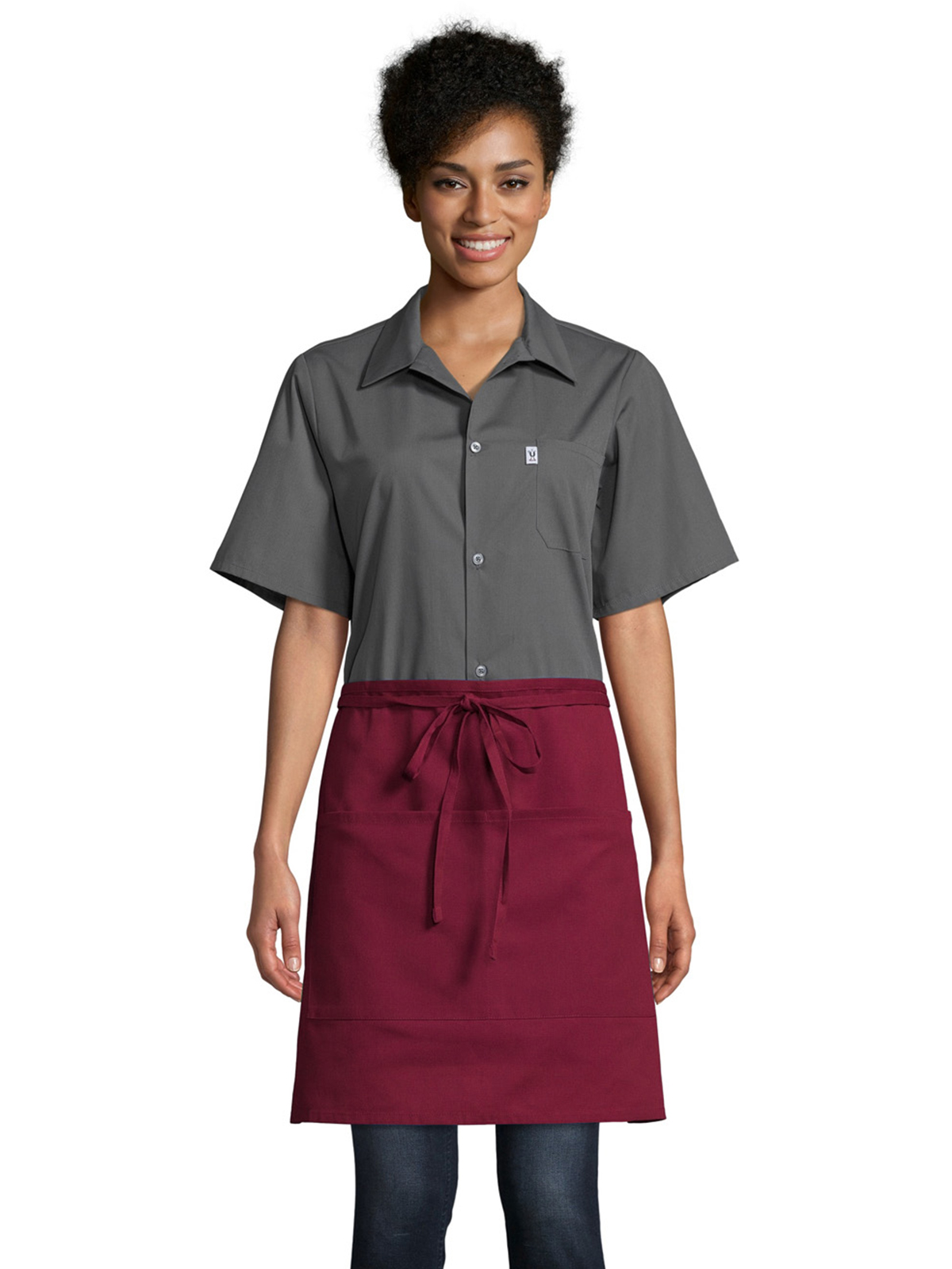 Uncommon Chef Aprons - Unisex Two-Section Patch Pocket Apron 6