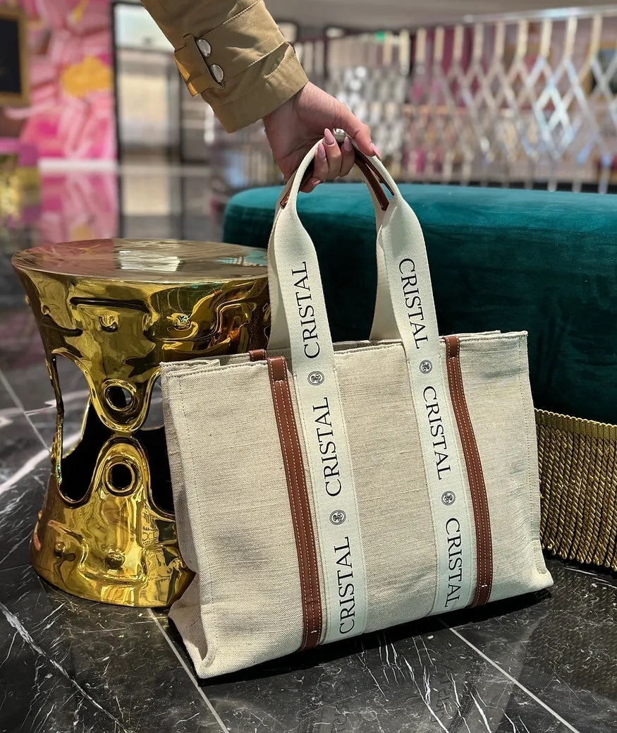 Lux Linen Canvas Tote, custom tote bag with logo imprint 5
