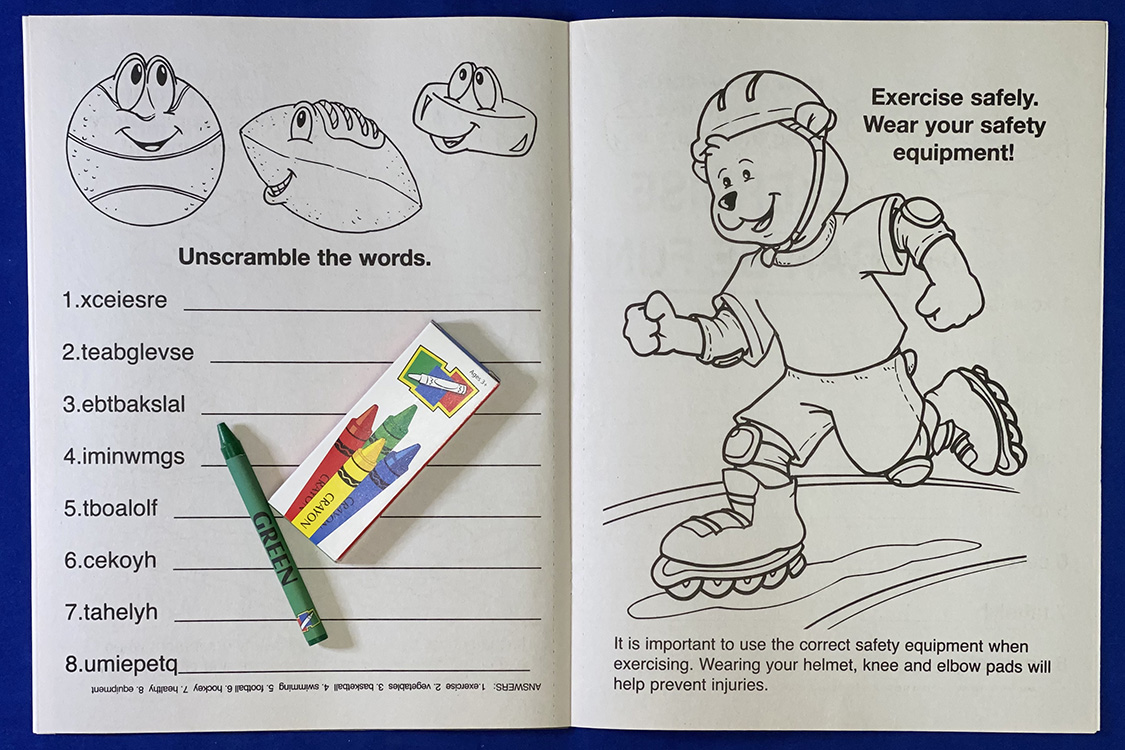 COLORING SET - Exercise Can Be Fun Coloring Book Fun Pack Set 3