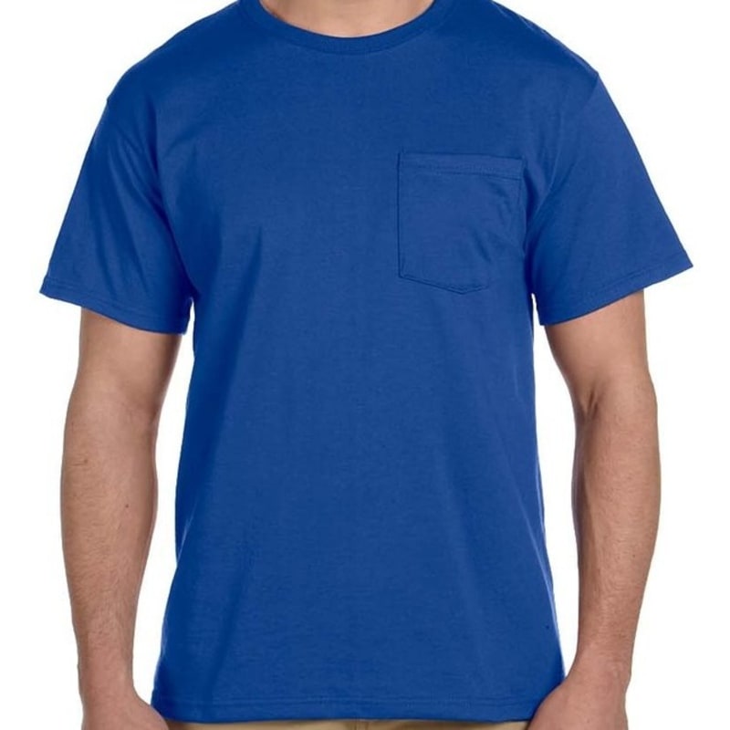 Jerzees 5.6 Oz., 50/50 Heavyweight Blend™ Pocket T-Shirt 10