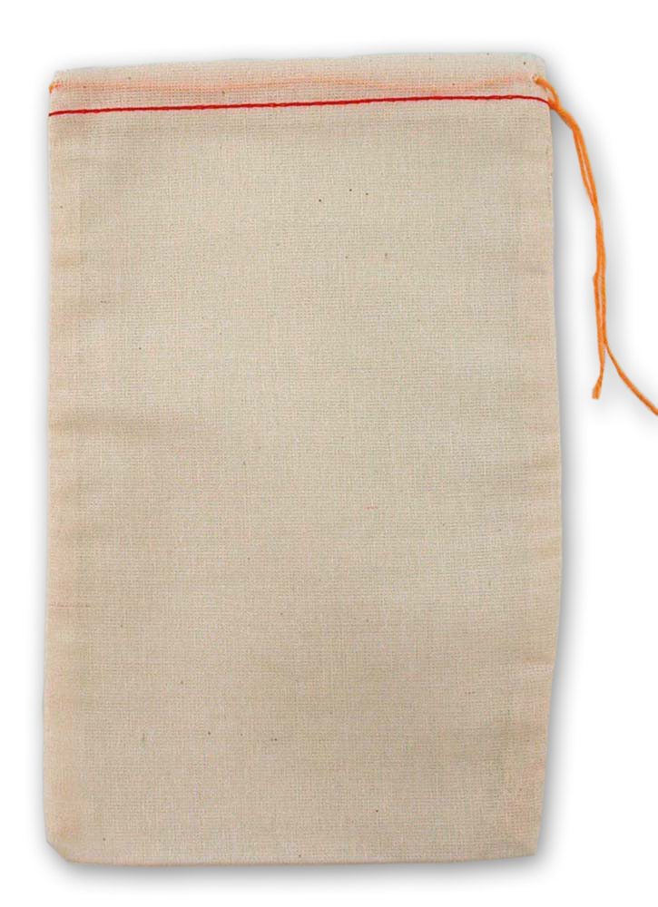 Natural Cotton Drawstring Bag 6x10" 1