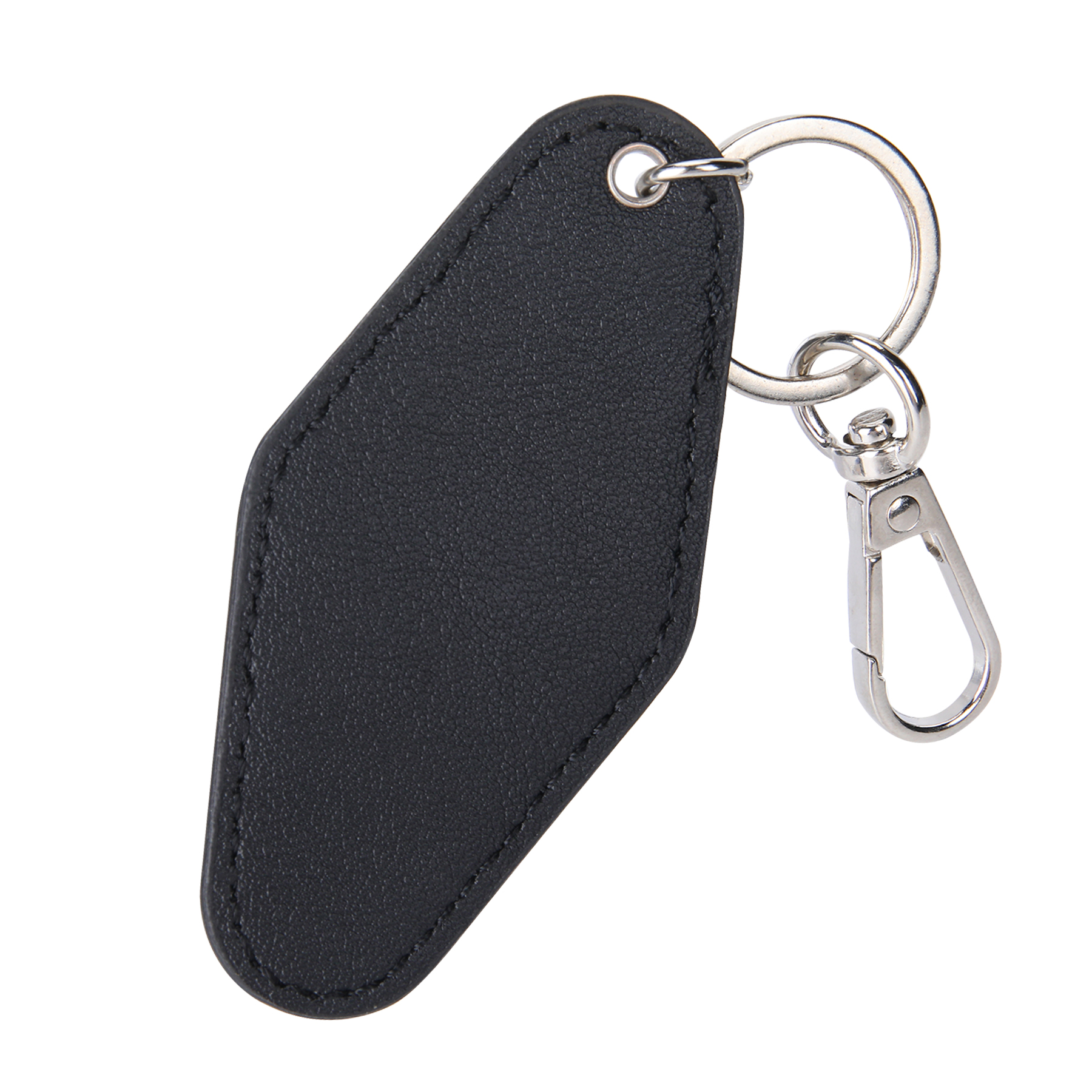 Custom Diamond-Shaped Leather Keychain 3