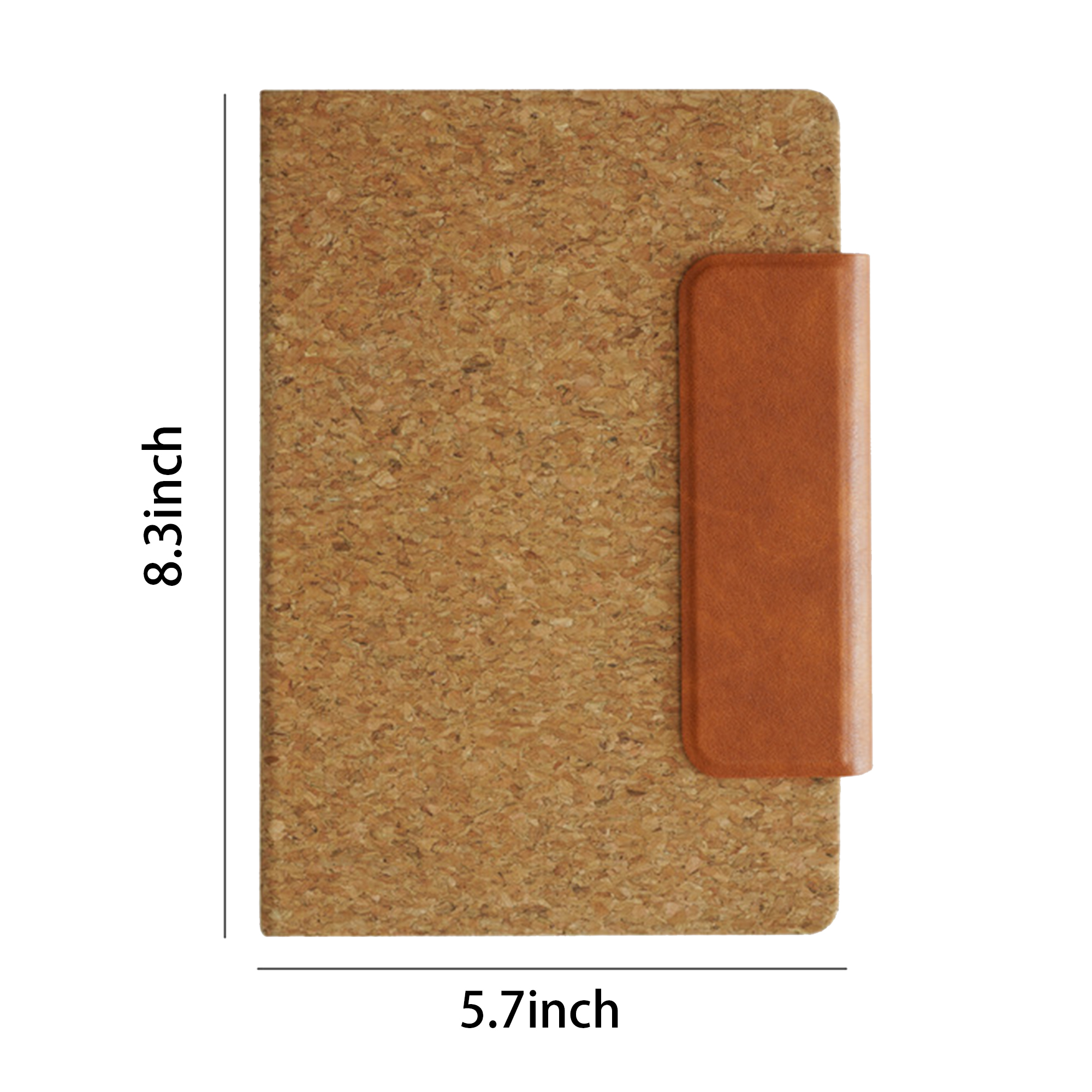 A5 Customizable Cork Texture Magnetic Notebook 5