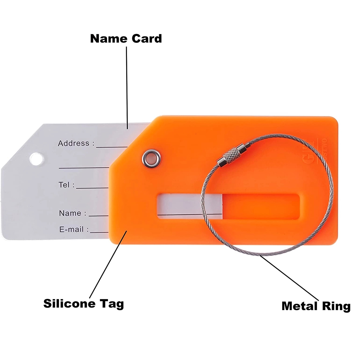 Silicone Luggage Baggage Suitcase Tag Label 3