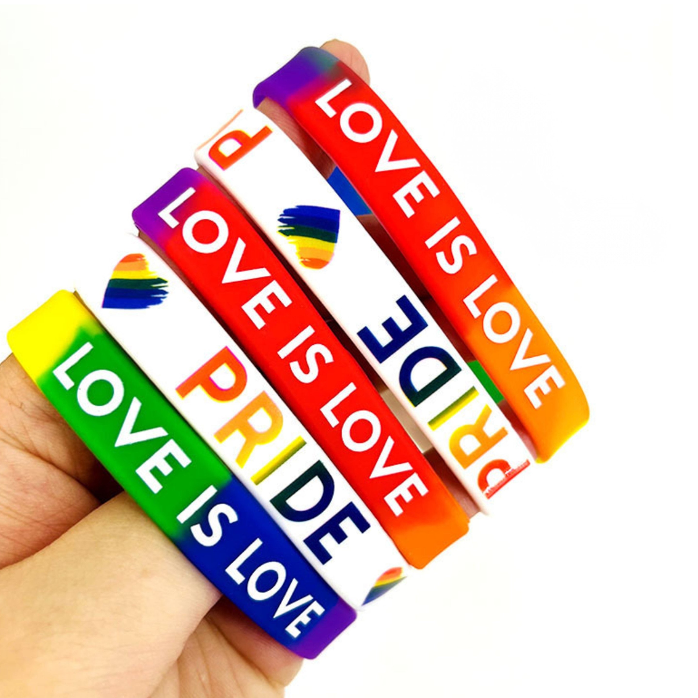 Rainbow Pride Silicone Wristband 9