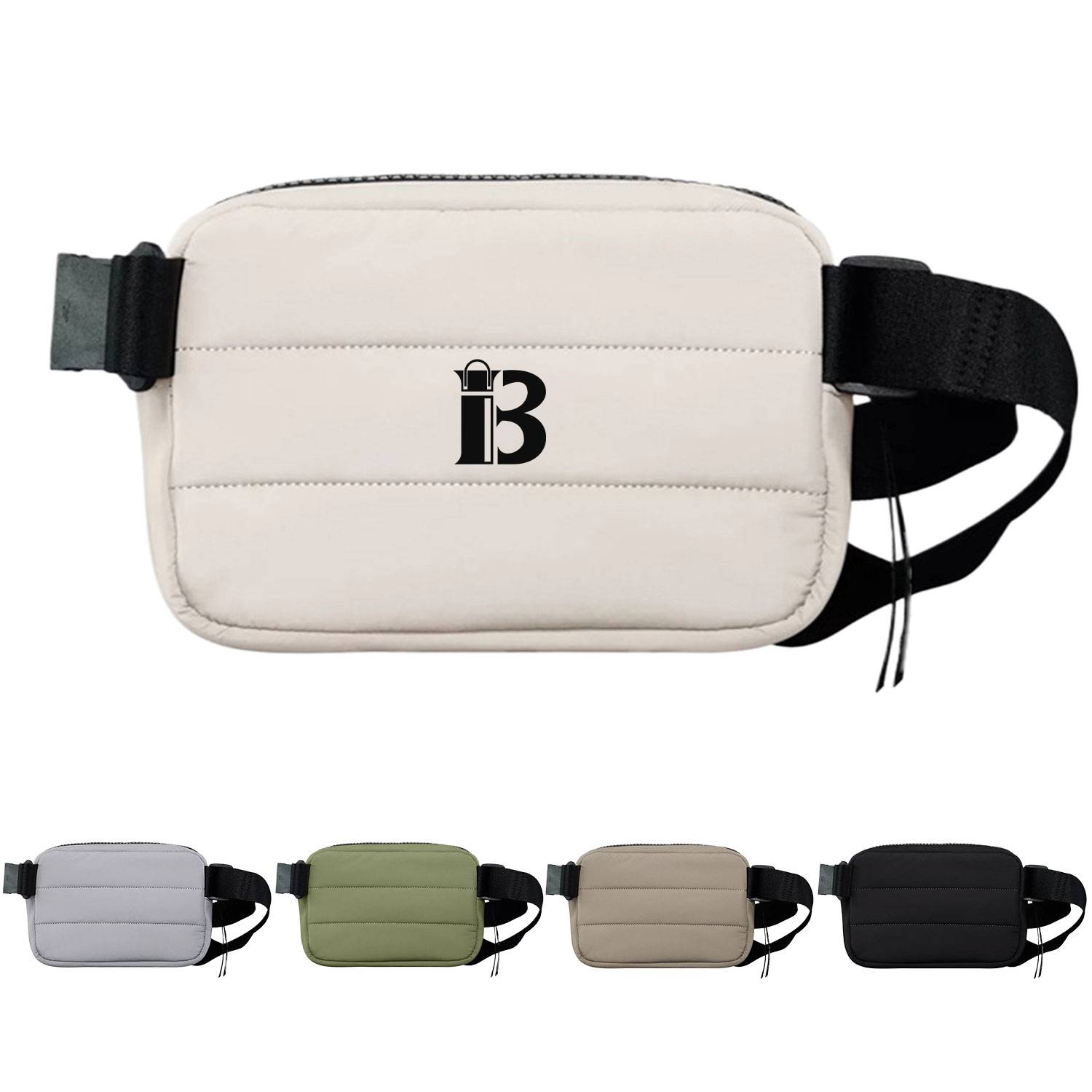 Waterproof Nylon Puffer Waist Bag for Sports Travel 16