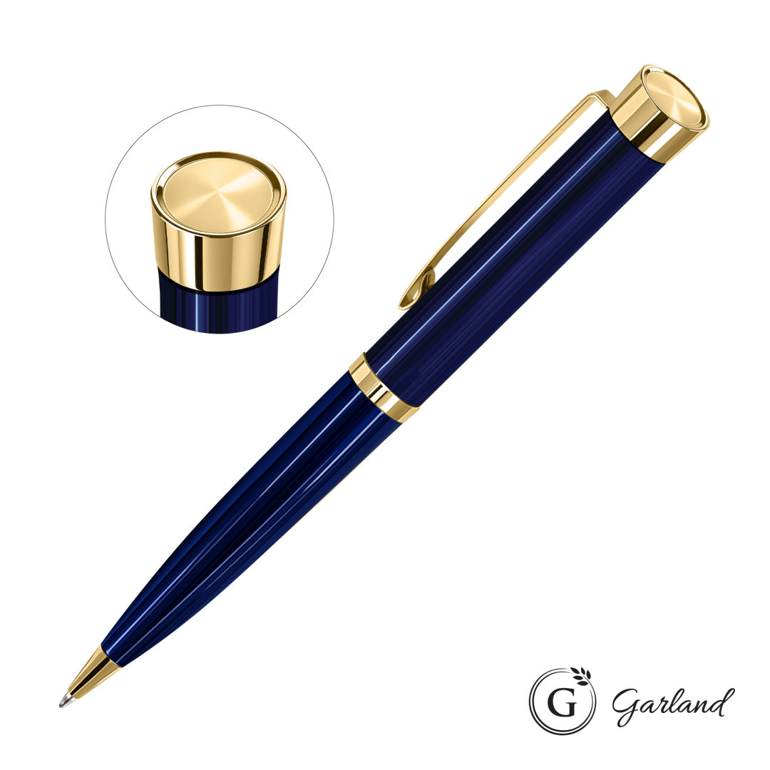 Garland® Executive Color Custom Emblem Ballpoint Pen - Gold 7