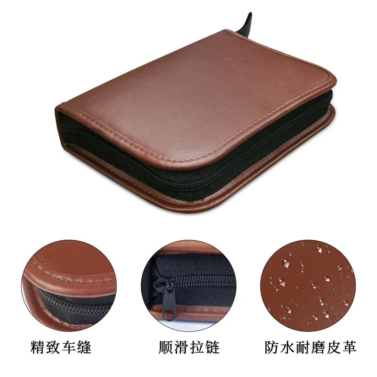 Stylish PU Leather Golf Accessory Case for Players 3