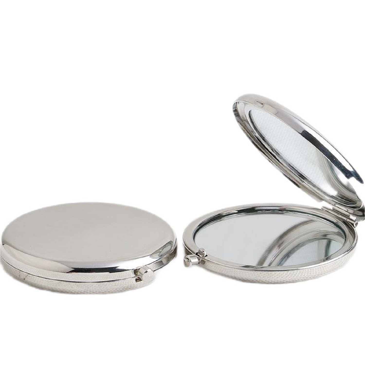 Stainless Steel Folding Pocket Makeup Mirror 3