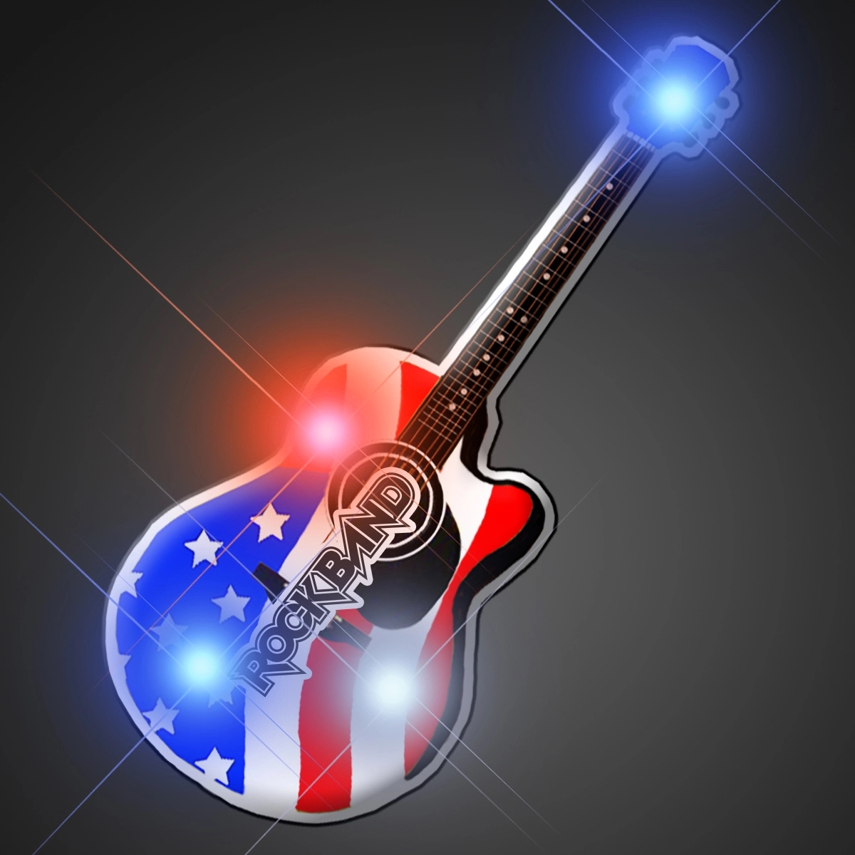 American guitar flashing pin 1