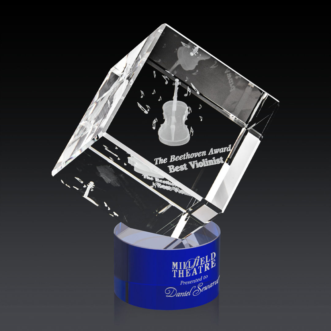 Burrill 3D Award on Marvel Base - Blue 5