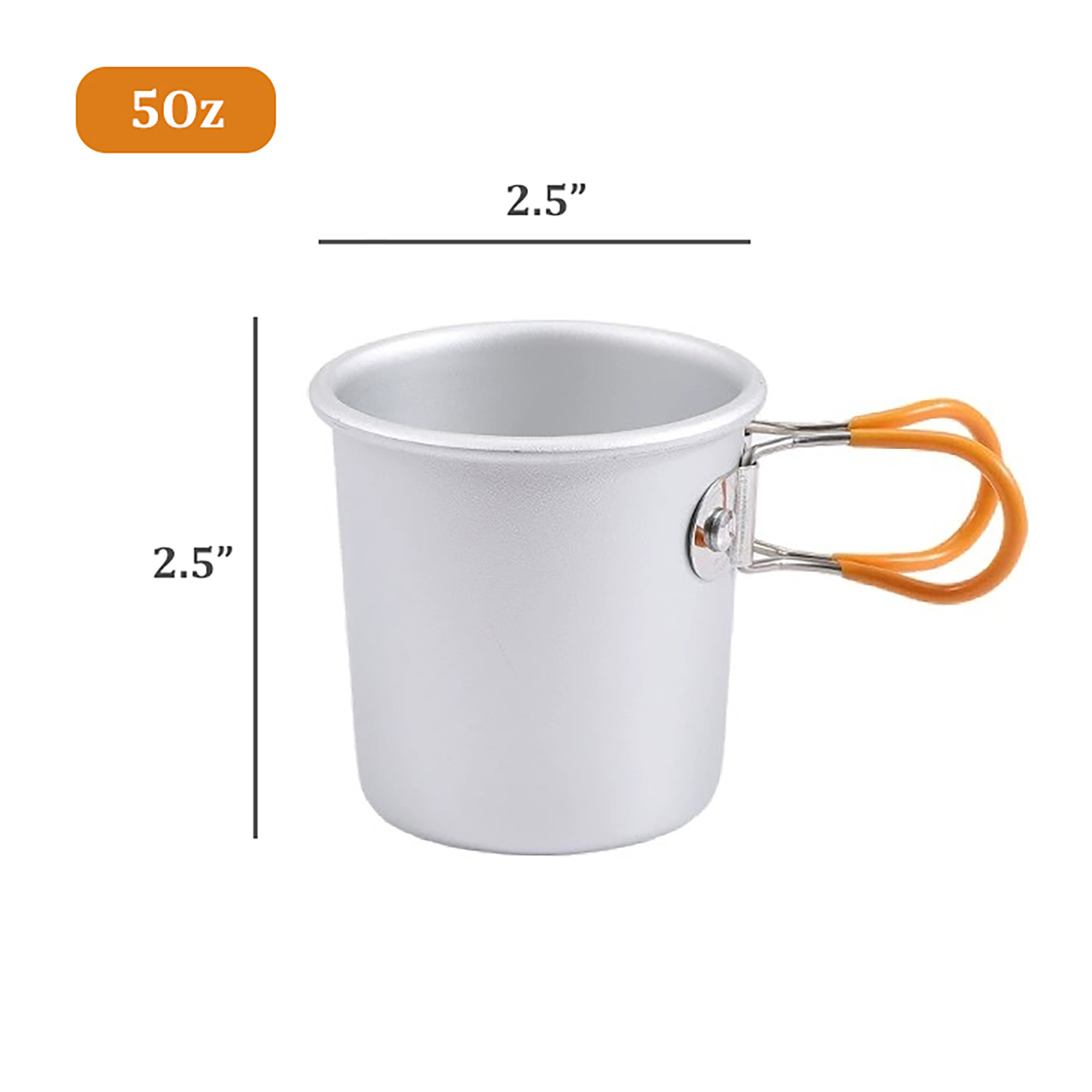 Aluminum Camping Mug with Folding Handle 3