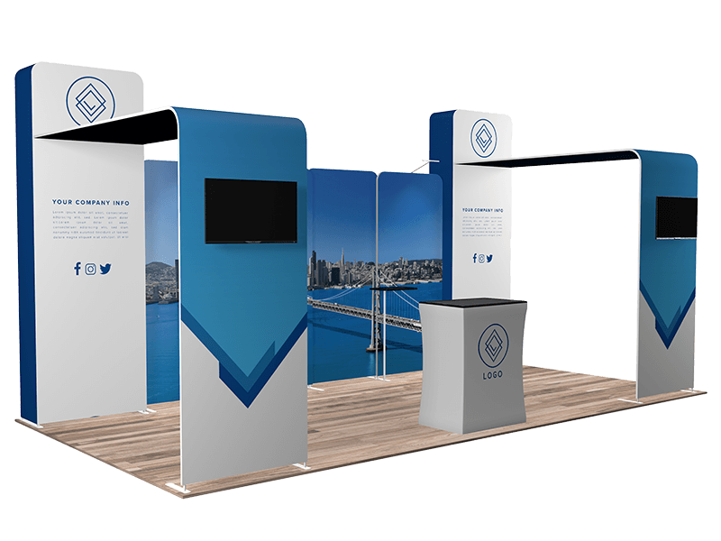 Quick N Fit Trade Show Display Booth 1201