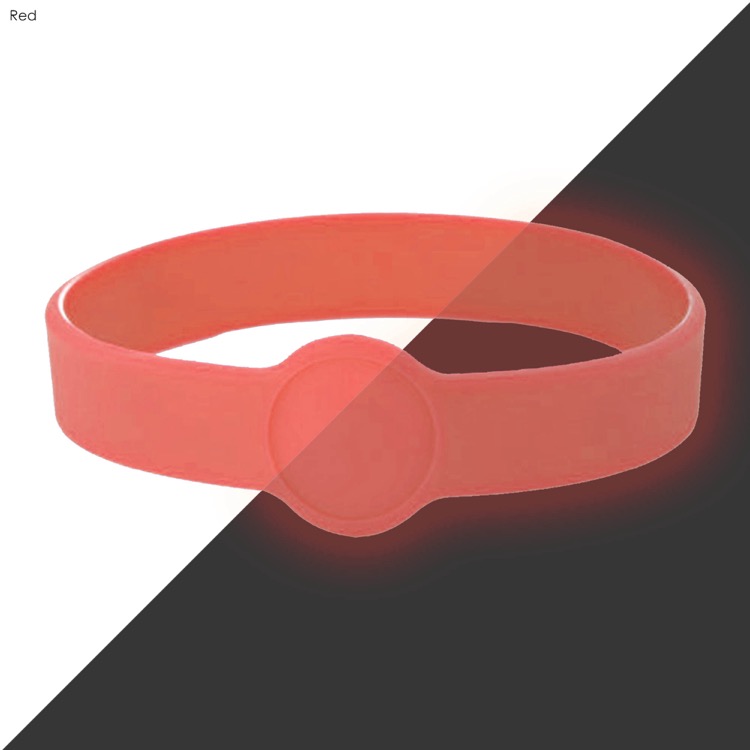 Neon Glow Silicone Wrist Band Custom Design 9