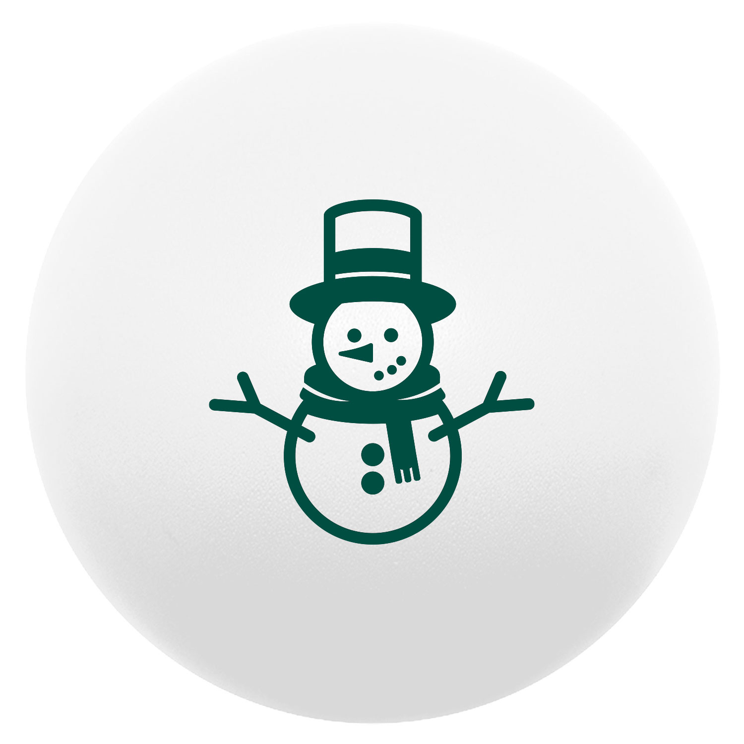 Snowman Round Stress Ball 3