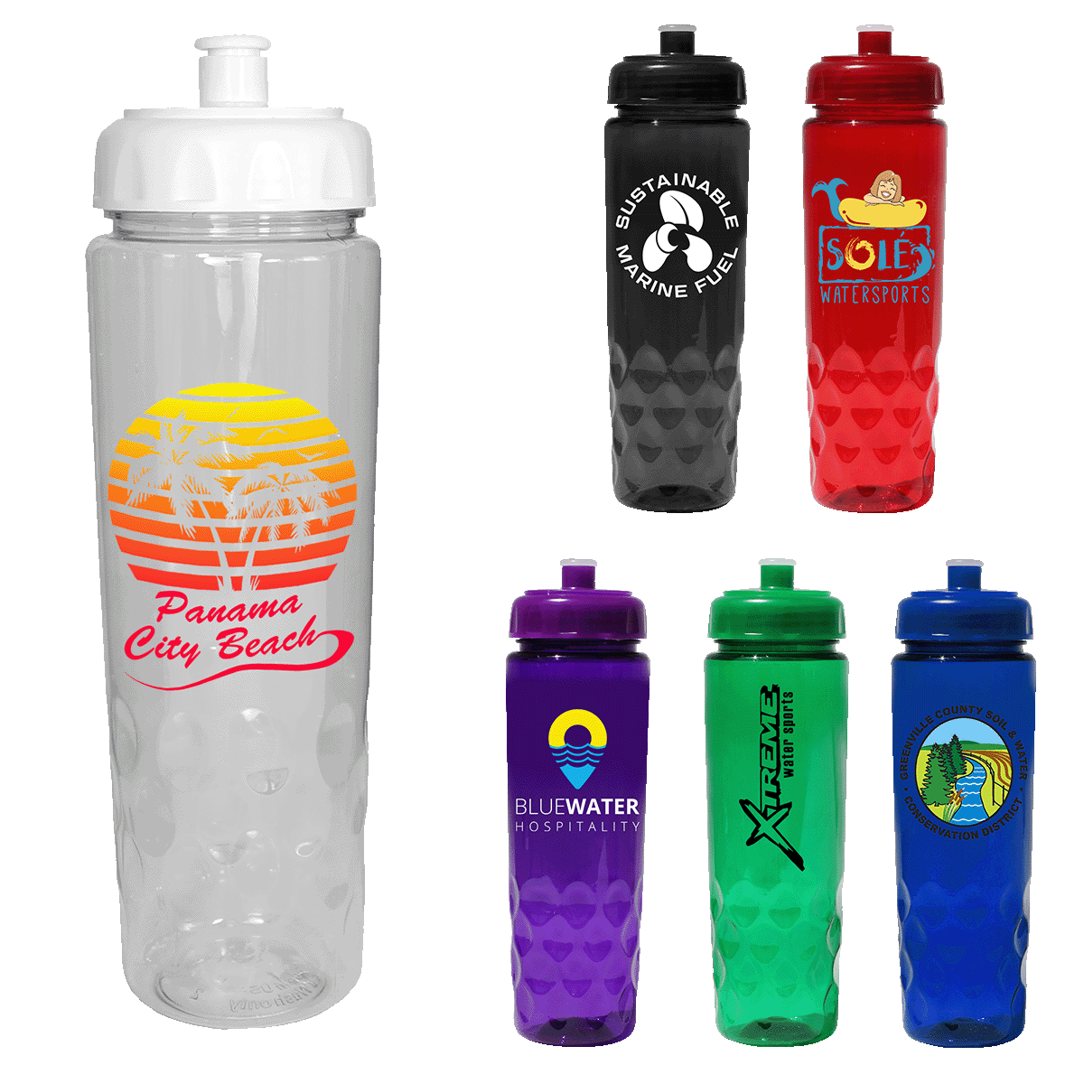 RECYCLED PET - 24 oz. Bottle with Push 'n Pull Cap 8