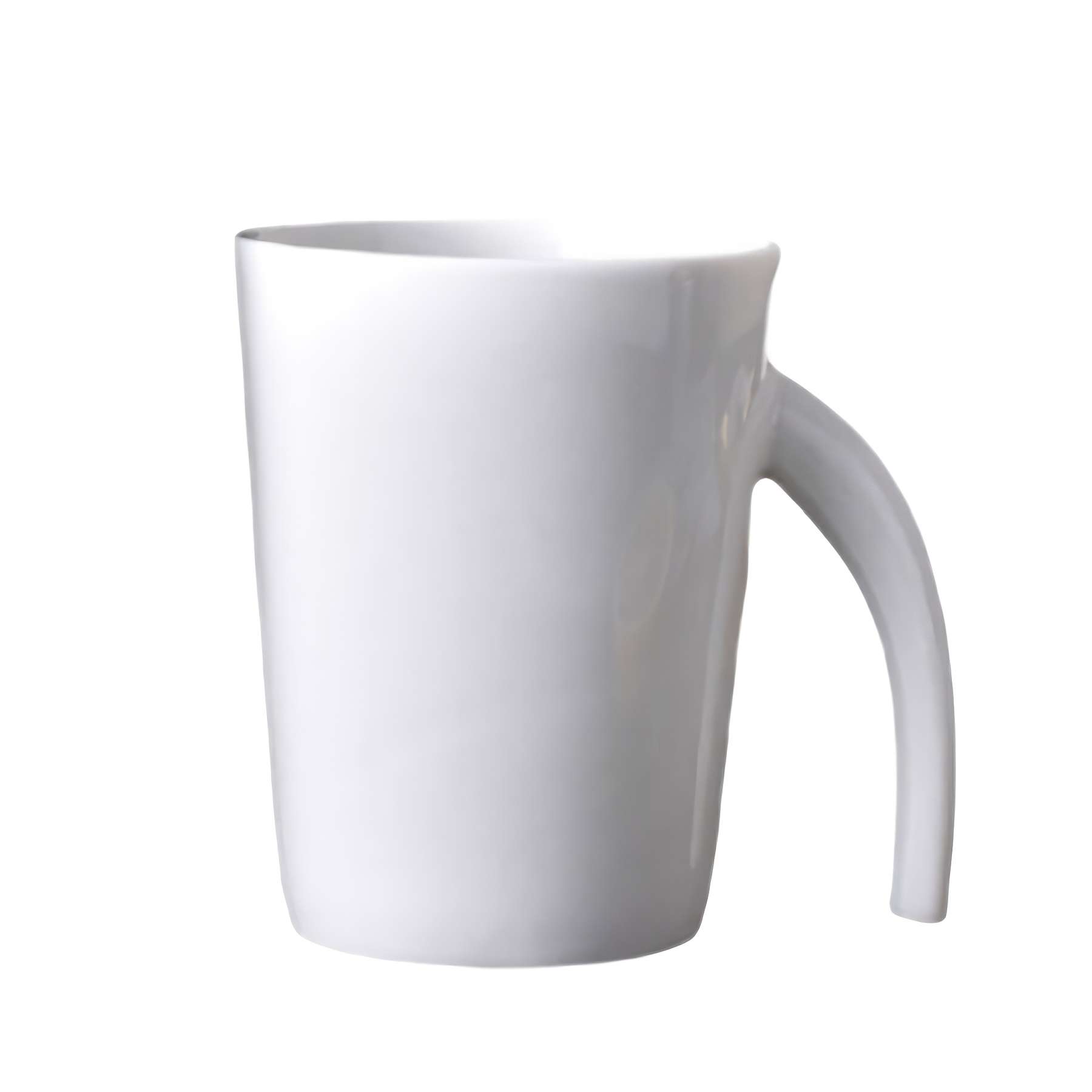 Custom 8 Oz Ceramic coffee cup with trunk handle 3
