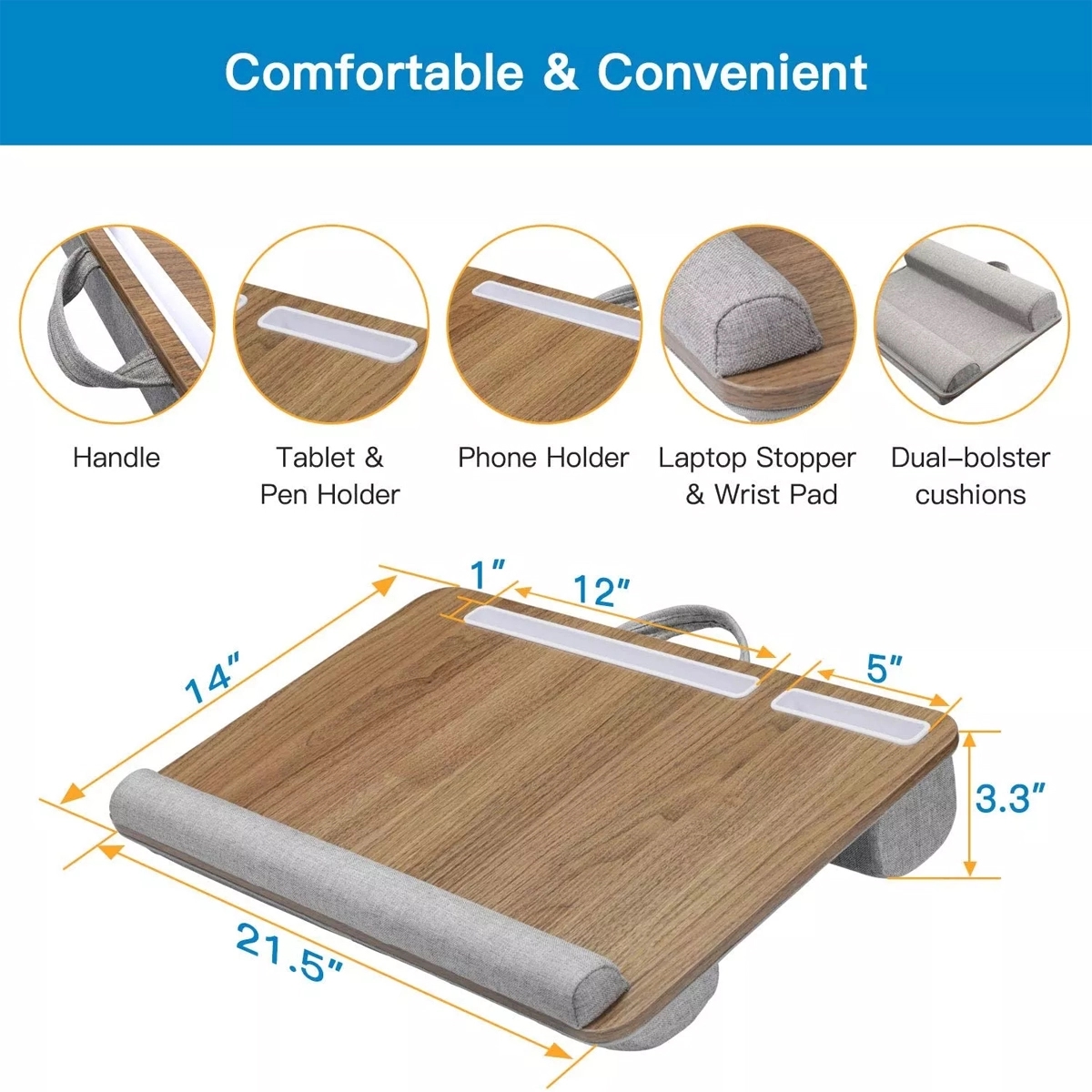 17 Inch Lap Laptop Desk 5