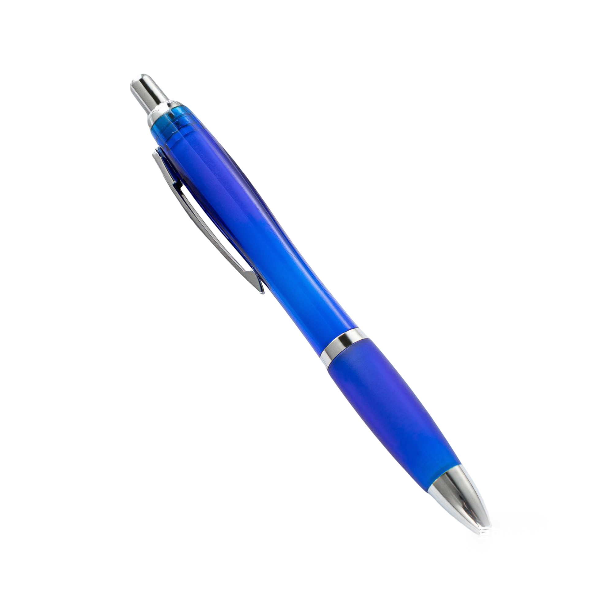 Retractable Ballpoint Pen Translucent Barrel Design 13