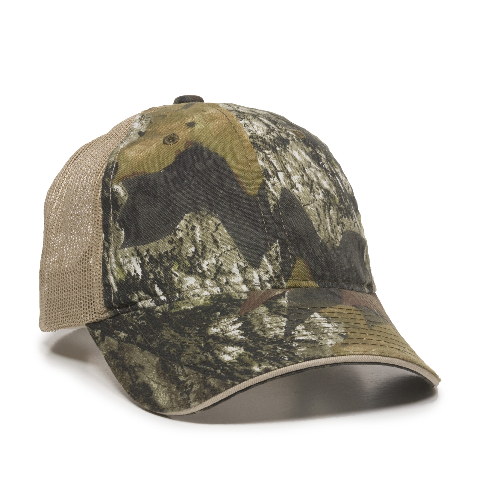 Washed Camo Cap w/Contrasting Mesh Back 11