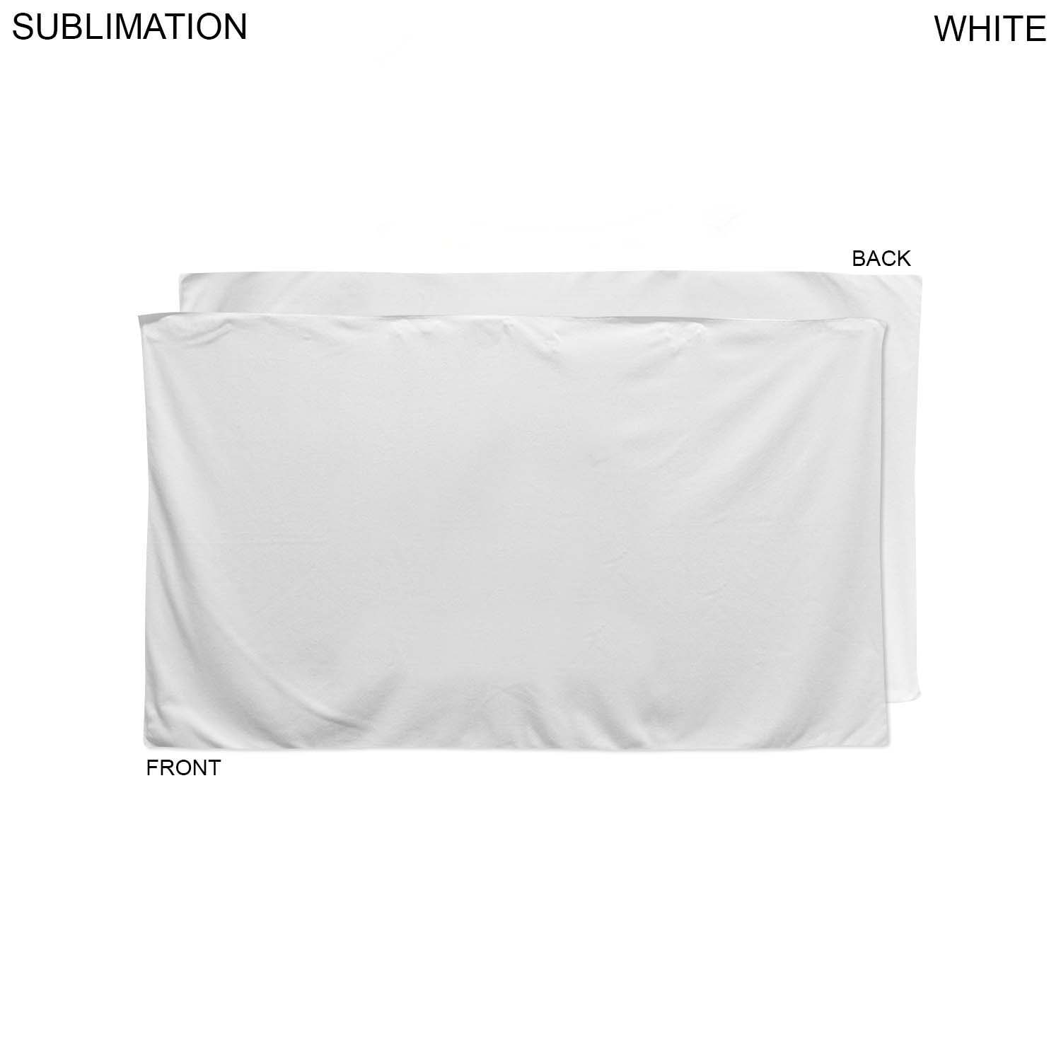 Plush and Soft Velour Terry Cotton Blend White Beach Towel, 35x60, Blank Only 2