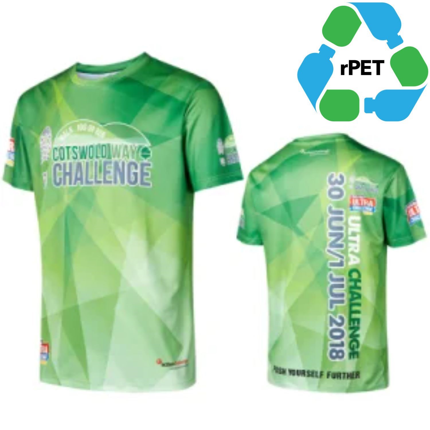 Men's rPET Recycled 100% Polyester Sublimation Performance T-Shirt