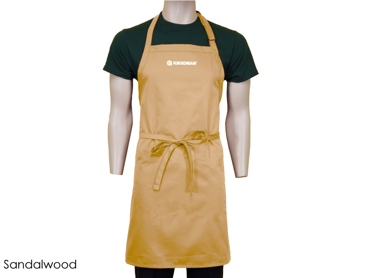 24 in. x 33 in. Spun-Polyester Adjustable Bib Apron (Full Color Logo) 1