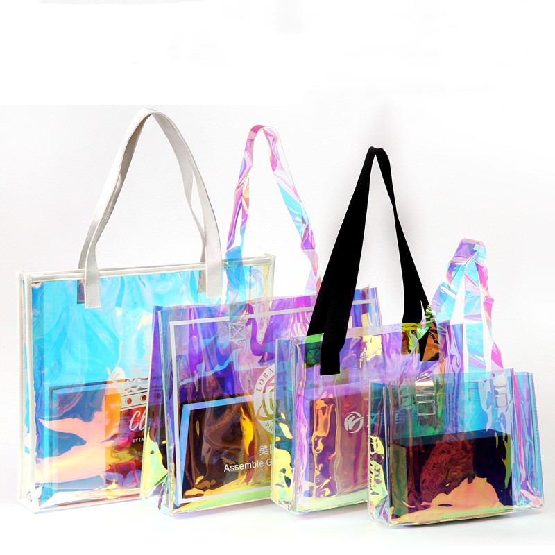 Holographic Laser PVC Transparent Tote Bag 2