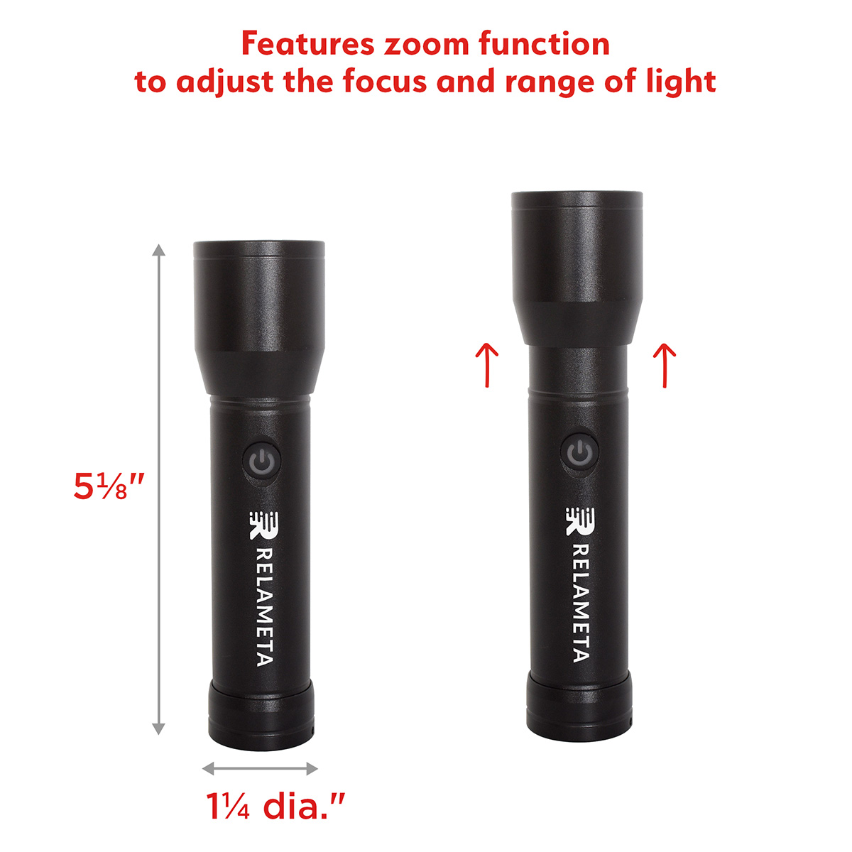 Best Buddy Tools ® Rechargeable Super Beam Aluminum Flashlight 9