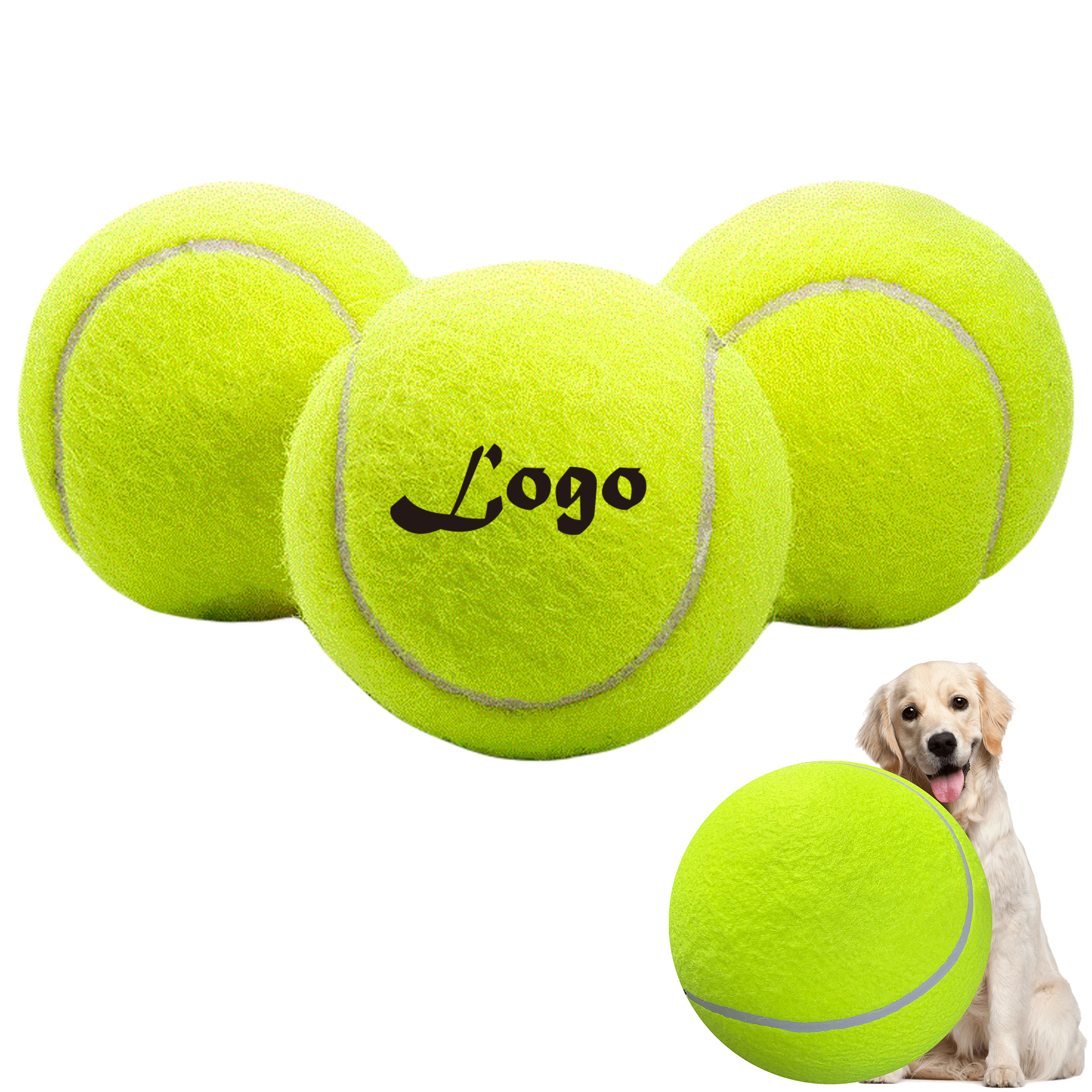 Vibrant Tennis Ball Pet Toys 2